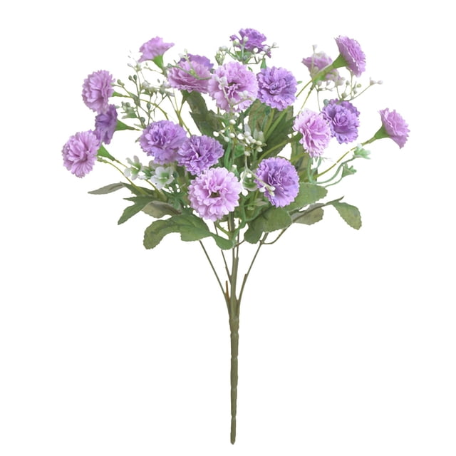Ohufall 20 Heads Lilac Artificial Flowers Fake Flowers Wedding Home Multi Scene Table Decor