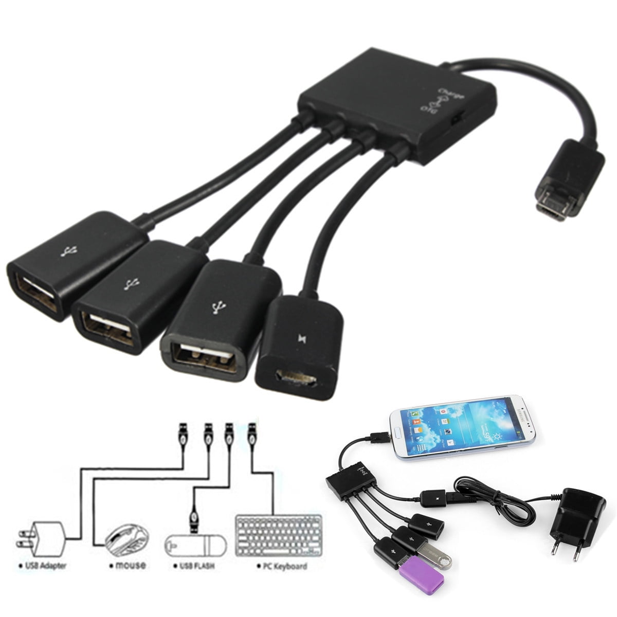 Tek Styz PRO OTG Power Cable Works for Samsung ATIV Q with Power Connect Any Compatible USB Accessory with MicroUSB Cable!