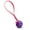 2" / Purple / Passionfruit Pink Biothane Handle, variant on 🐾 Rubber Spiral Ball Dog Toy with Biothane Handle