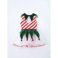 thumbnail image 5 of DPOIS Kids Girls Christmas Dance Costume Figure Ice Skating Ballet Dance Camisole Tutu Dress Red-A 4, 5 of 7