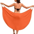 thumbnail image 5 of Dvprdro Womens V Neck Spaghetti Strap Midi Dress Solid Color Sleeveless Beach Swimwear Cover Up Party, 5 of 7