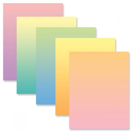 Ombre Easter Letter Papers (5 Colors) - Set of 25 spring stationery papers are 8 1/2