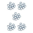 thumbnail image 1 of relayinert DOUBLE EAR CLIPS ,O CLAMP ,ZINC ,10 PACK PLATED STEEL 25 to 28mm 5Set, 1 of 6