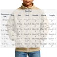 thumbnail image 5 of OGLCCG Boys Full Zip Fleece Hoodless Hoodies Mock Neck Sweatshirts Kids Fall Winter Zip Up Gym Track Jackets with Pockets Size 5-16(Khaki,5-6 Years), 5 of 8