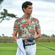 thumbnail image 3 of Balery Rose Flowers Camisa Polo de Hombre con Estampado, de Manga Corta y Tejido Medio, Camisa Tipo Golf Polo-Large, 3 of 6