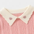 thumbnail image 5 of Annhoo Girl's Knit Sweaters Cute Graphic Long Sleeve Collared Pullover Tops Fall Toddler Soft Warm Clothes, 5 of 8