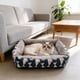 thumbnail image 4 of CaiYueKe Plush Dog Bed for Small Medium Large Dogs Cats, Orthopedic Soft Pet Bed with Removable Washable Cover, Non-Slip Base, Cushioned Support for Kennel Crate Sofa, Warm Cozy Comfort Pet Bed, 4 of 7