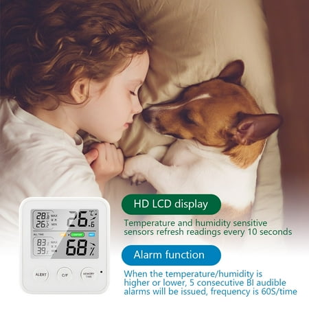 

JOYFEEL Hygrometer Digital Display Indoor Thermometer Electric Room Temperature Humidity Meter