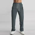 thumbnail image 5 of Men's Fashion Casual Wide Leg Sports Pants Lightweight Comfortable Everyday Wear Trousers, 5 of 6