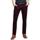 thumbnail image 1 of Pantalones casuales que combinan con la parte delantera plana y delgada para hombre, color rojo vino, 1 of 6