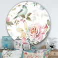 thumbnail image 2 of Designart 'Beautiful Bird Romance II' Art Mural Rond en Métal Style Ferme - Disque de 36, 2 of 5