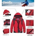 thumbnail image 4 of Lavenicole Men's Waterproof Ski Jacket Fleece Lined Warm Winter Snow Coat Mountain Windbreaker Hooded Raincoat, 4 of 6