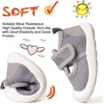 thumbnail image 3 of Baby First-Walking Shoes 1-4 Years Kid Shoes Trainers Toddler Infant Boys Girls Soft Sole Non Slip Cotton Canvas Mesh Breathable Lightweight TPR Material Slip-on Sneakers Outdoor, 3 of 6