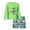 A-Green240, variant on JAJAHO Boys Two Piece Rash Guard Swimsuits Kids Long Sleeve Tropical Printed Boy Bathing Suit For Kids 3-14Y Stylish Beachwear