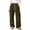 BN41_Army Green, variant on Women's Corduroy Cargo Pants Drawstring Waist Wide Leg Hiking Trousers Flap Patch Pockets Outdoor Work Pants Athletic Daily Black L