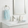 thumbnail image 2 of REGALWOVEN Pure Cotton Daisy Pattern Hand Towel, Ultra Soft, Highly Absorbent, Decorative Floral Design, 1 Pack for Bathroom, Kitchen, Gym, Spa Blue 29" x 13", 2 of 7
