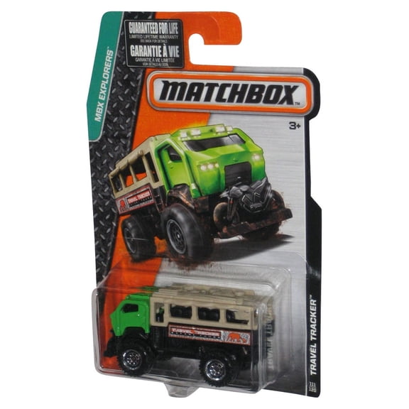 Matchbox MBX Explorers (2014) Mattel Green Travel Tracker Toy #111/120