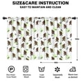 thumbnail image 2 of Bigfoot and Paw Print White Pattern Insulated Teens Curtains Set Of 2, Bedroom Essentials, Toddler Room Decor 42"x54", 2 of 5
