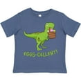 thumbnail image 3 of Inktastic Eggs-cellent Cute Easter T-rex Dinosaur Boys or Girls Toddler T-Shirt, 3 of 5