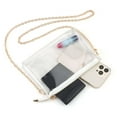 thumbnail image 6 of Deago Clear Purse for Women Stadium Approved Small Crossbody Bag with Zipper for Concerts Sports Events (Silver), 6 of 8