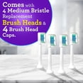 thumbnail image 6 of Equate Essential Electric Toothbrush Replacement Heads, 4 Count, 6 of 12