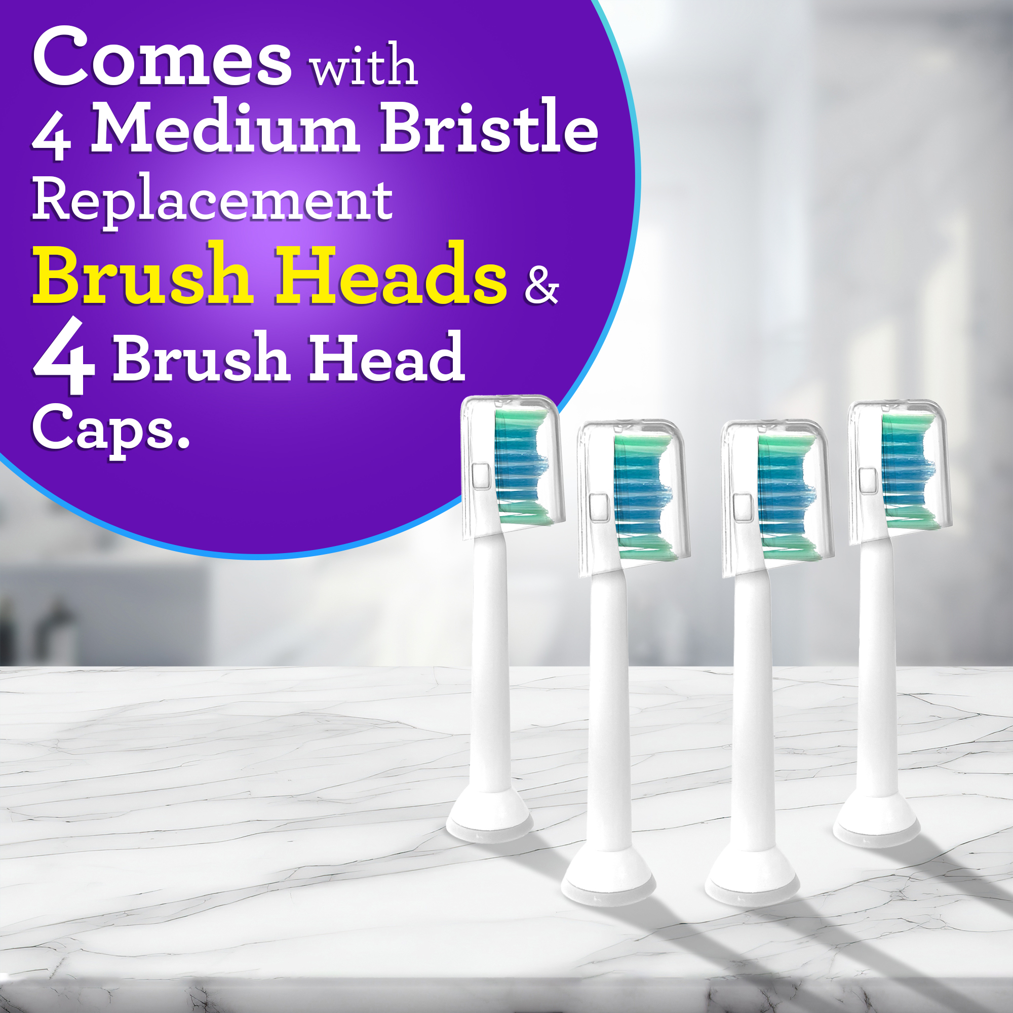 Equate Essential Electric Toothbrush Heads, 4 Count photo 6