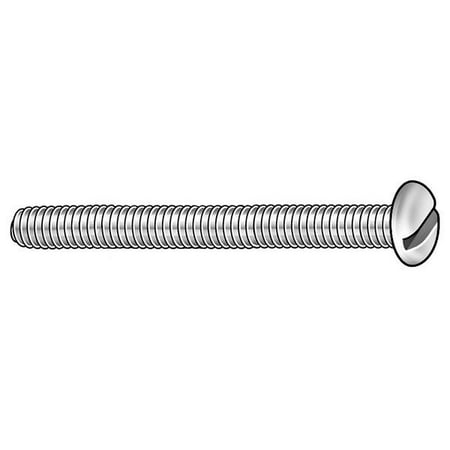 

3PC ZoroSelect M2.5-0.45 x 20 mm Slotted Pan Machine Screw Zinc Plated Steel 100 PK