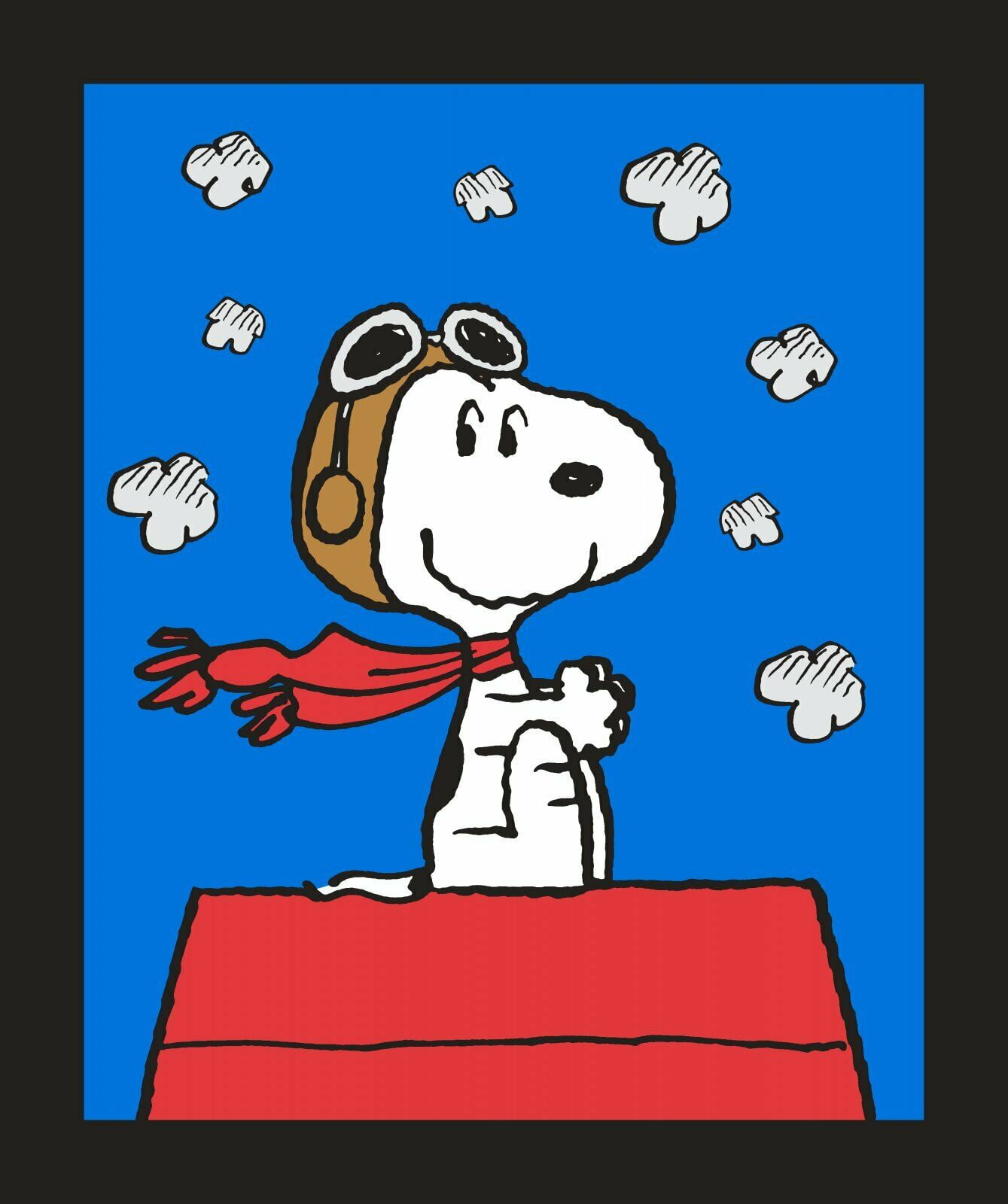 Snoopy Red Baron Panel Springs Creative 100 Cotton Fabric By The Panel 35 X 43 Walmart Com