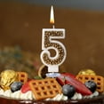 thumbnail image 5 of Shipiny Gold Macaron Pearl Number Birthday Candles, Cute Cake Topper Decorations for Children's Birthday Party, Festive and Lovely Baking Cake Decor Supplies, E, 5 of 6