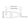 thumbnail image 4 of Unique Bargains 1/4 Inch Guitar Loaded Mono Output Jack Plate Input Socket for  Stratocaster Strat ST/SQ Electric Guitar,Black, 4 of 4