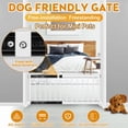 thumbnail image 4 of Puerta para Perros YORWHIN de Metal Blanco para Perros Pequeños, Altura Corta de 13.3 cm, 4 of 7