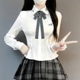 thumbnail image 5 of Aufmer Solid Color Long Ribbon Neck Bow Flexible Adjustable Structure Soft Elegant Vision For Female Daily Life Office Festival Outfit Decoration, 5 of 5