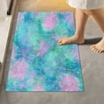 thumbnail image 3 of Rectangle Bath Rugs Plush Bathroom Carpet Mat Non Slip Bathroom Mats Tie-dye Dandelions Pattern, 3 of 5