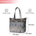 thumbnail image 4 of Gold Black Checkered Pattern Travel Tote Bags for Women Carry On,Large Weekender Bags for Women Travel,Multi Functional Duffle Bag for Work,Shopping,Sports, 4 of 5