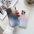 thumbnail image 6 of Metallic Lacquer Gradient Frosted Glass Phone Case with Lens Film Protection, Small Fresh Style, Ladies Favorite, for iPhone 15 14 13 12 11 Pro Max Plus Phone Case (Black,iPhone 13 Pro Max), 6 of 8