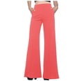 thumbnail image 1 of Pantalones casuales sencillos de color liso para mujer, 1 of 8
