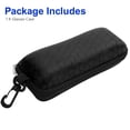 thumbnail image 6 of TSV Sunglasses Case, Portable Zipper Glasses Box, Hard EVA Eyeglass Protector with Hook, Black, 6 of 6