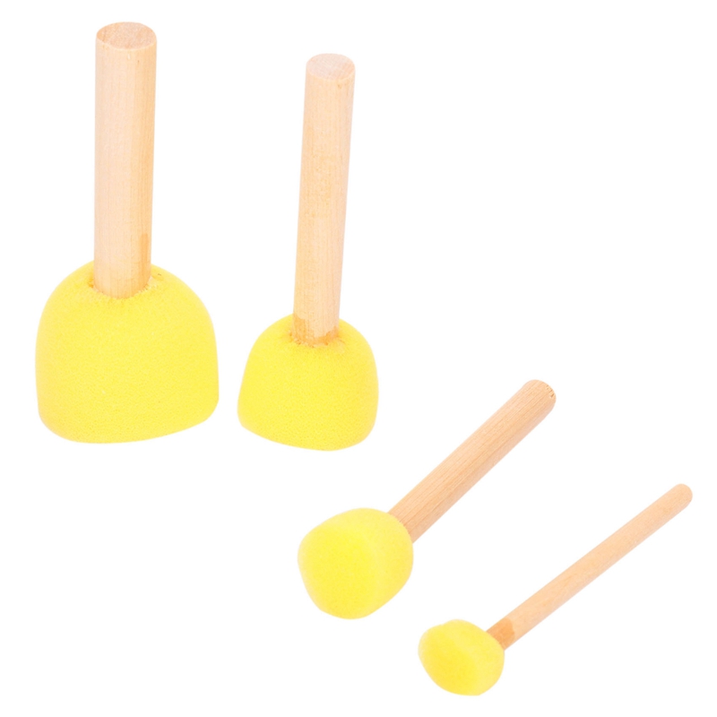 48Piece Round Sponge Brush SetChildren's Sponge Stippler Set 4 Sizes