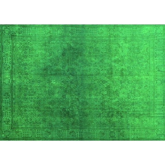 Ahgly Company Indoor Rectangle Persian Green Bohemian Area Rugs, 5' x 7'
