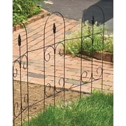 Panacea Products 89373 97 x 32 Living Accents Black Garden Fence