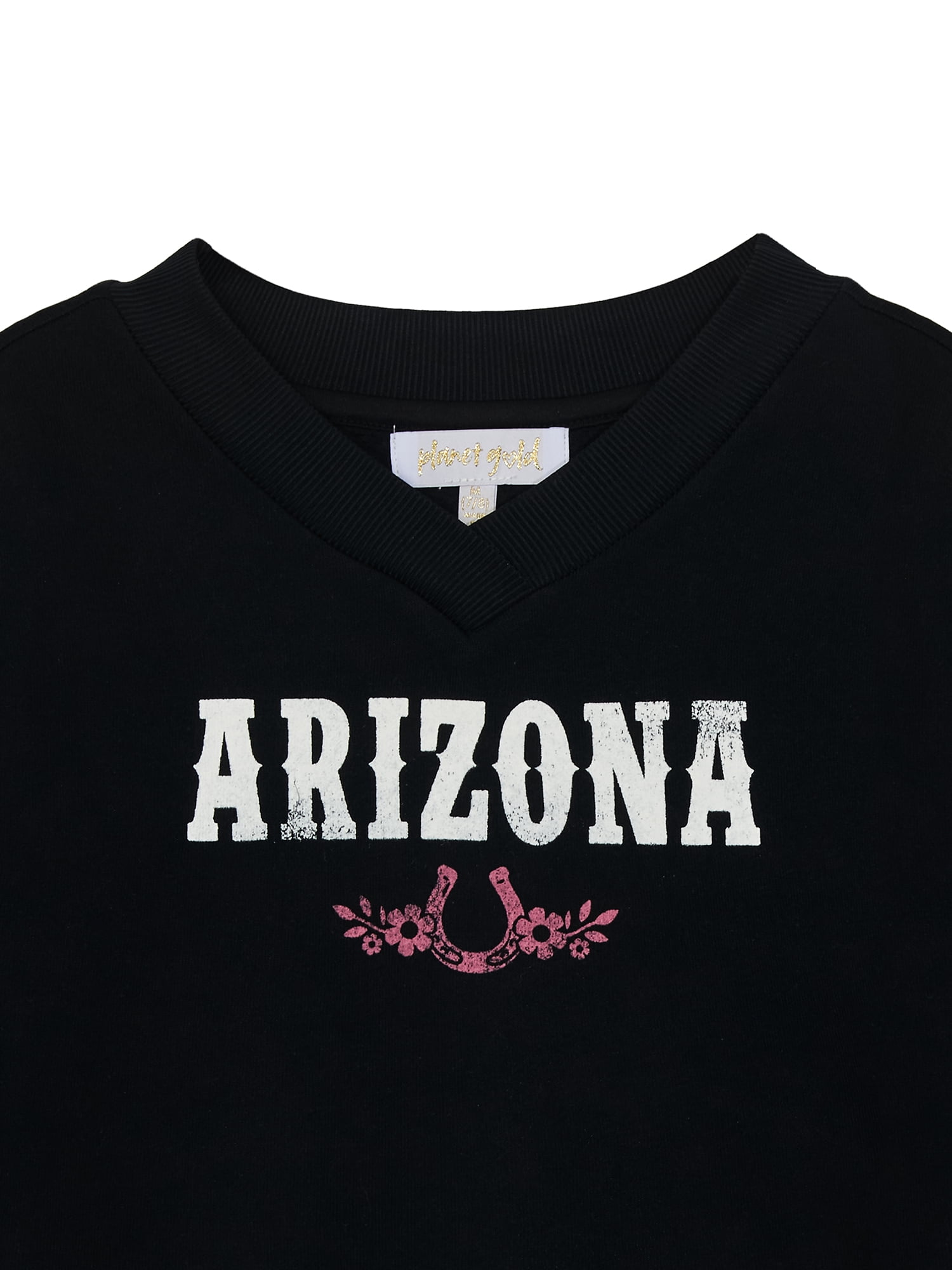 Planet Gold Girls Arizona V-Neck Sweatshirt, Sizes 4-18