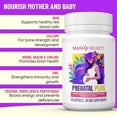 thumbnail image 4 of Mama's Select Prenatal Vitamins – Vegan, Allergen-Free, MTHFR-Safe with Methylated Folate & B Vitamins, Gentle on Digestion, Supports Healthy Fetal Development, Biotin-Free, Once Daily, 4 of 6
