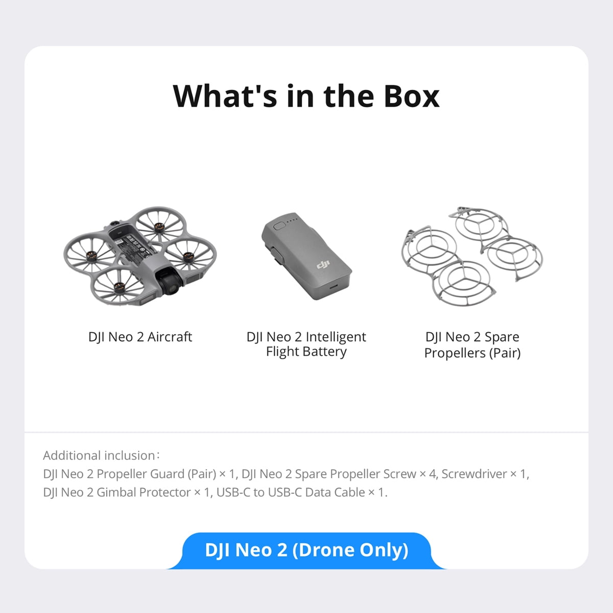 DJI Neo 2 - 4K, No Remote