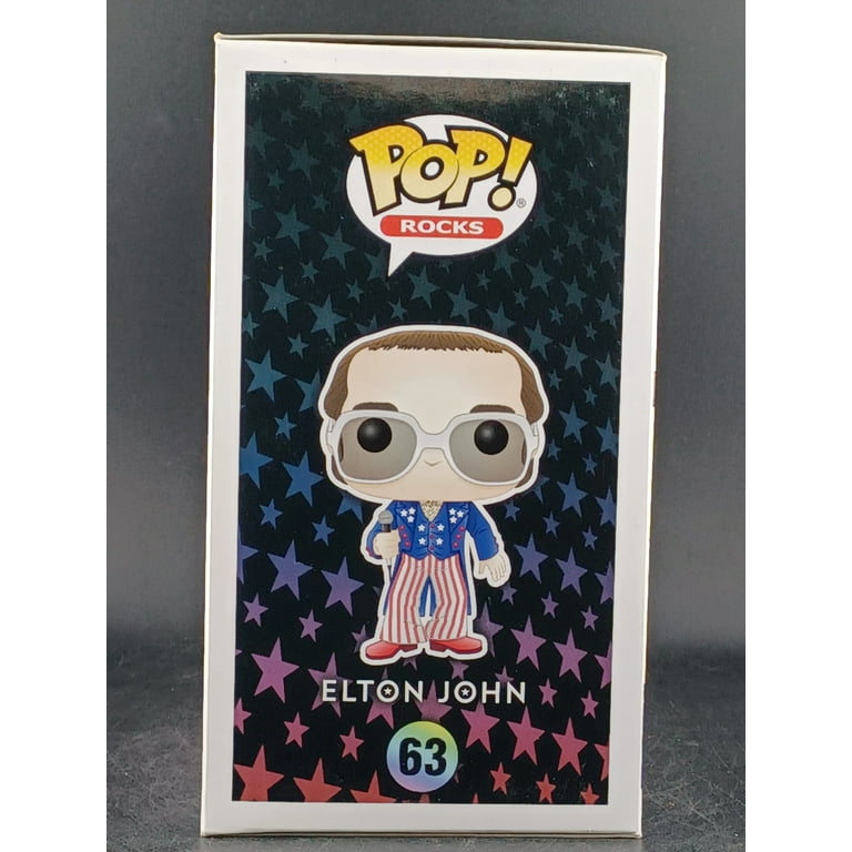 Funko POP! Rocks Elton John Vinyl Figure [Red, White & Blue, Glitter]