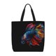 thumbnail image 1 of Disketp Colorful Betta Fish Bolsa Tote de Lona para Mujer, Bolso de Hombro y Cruzado con Cierre de Cremallera, 1 of 7