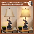 thumbnail image 3 of Lámparas de mesita de noche Lamp Hamud Bear con USB y luz nocturna, 3 of 7