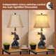 thumbnail image 3 of Lámparas de mesita de noche Lamp Hamud Bear con USB y luz nocturna, 3 of 7