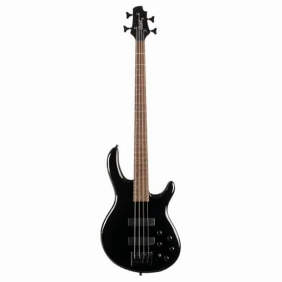 Cort Guitars C4DELUXEBK-U Artisan Series C4 Deluxe 4-String Bass, Black