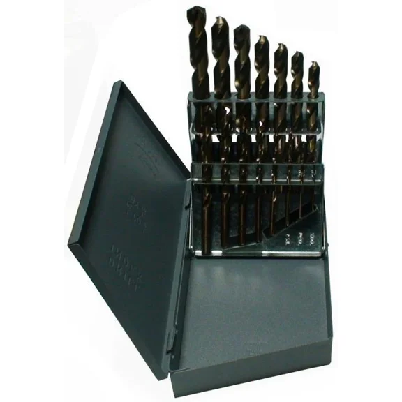 1/16 - 1/2 Cobalt Steel Jobber Drill Bit Set, 15 Pieces (1/32 Increments), Drill America, D/A15J-CO-SET