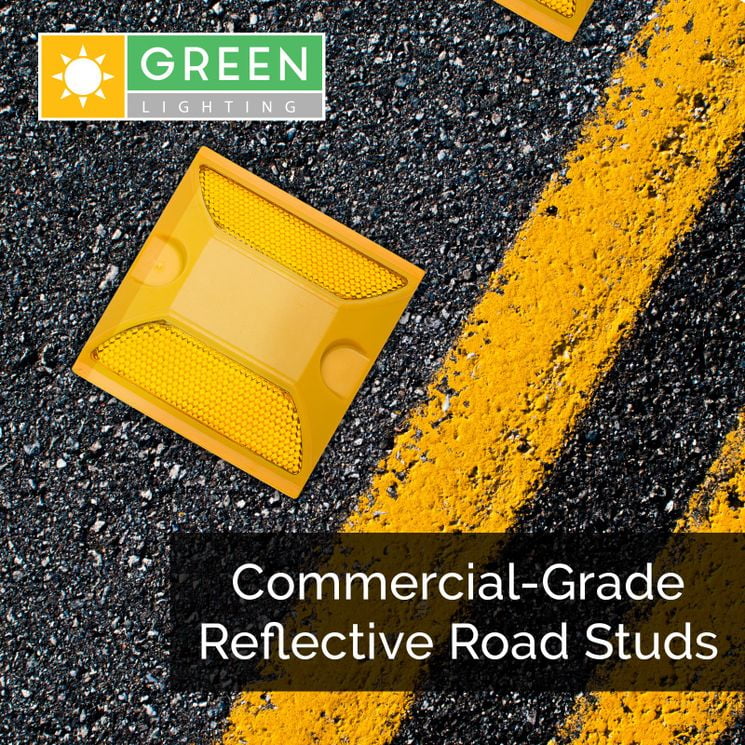 Yellow Two Side 4x NEW Commercial Road Highway Pavement Marker Reflector 